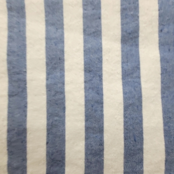 XXL Blue White Ruffle Stripes Mini Skirt Cottagecore Summer - Picture 3 of 7